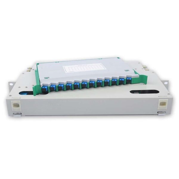 ODF 48C 2U (LC duplex adapters and pigtails)