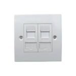 Giganet CAT6 UTP Double Faceplate with Modules