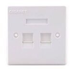 Giganet GN-C6-FP-02 2Port Faceplate Complete