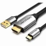 Vention Type-C to HDMI Cable 2M Black Metal Type(CGSBHV)