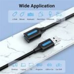 Vention USB 2.0 A Male to A Male Cable 1.5M Black PVC Type(COJBG)