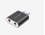 Vention USB External Sound Card – Black-VAB-S17-B