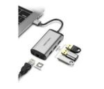Vention USB 3.0 To USB3.0 3 Ports + Gigabit Ethernet Docking Station - CKBHB