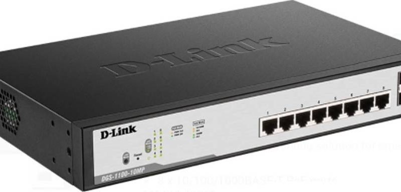 D-Link DGS-F1100 8 Port Poe Gigabit Smart Managed Switch