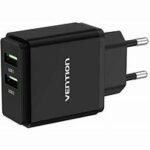 Vention Two-port USB A+C(18W/20W) Wall Charger UK-Plugin(QC67-UK-B)