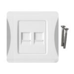 AICO 2 ports wall faceplate