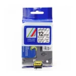 Brother Tape TZE-131 12mm Black on Clear