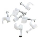 PVC CABLE CLIPS ROUND 4MM