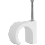 PVC CABLE CLIPS ROUND 6MM