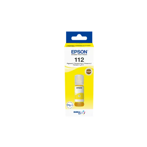 EPSON 112 Yellow ink, for L6580, L6570, L6550, L6490, L15160, L15150, L11160 – 70ml - C13T06C44A