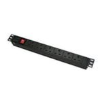 Easenet 6 Way Black Cabinet 19 Inch PDU