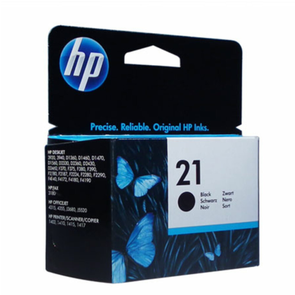 HP 21 Black Original Ink Cartridge (C9351AE)