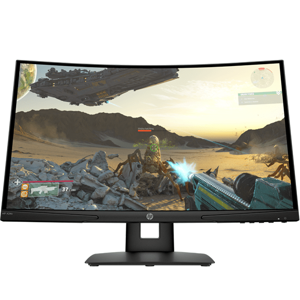 HP X24c 23.6″ FHD Curved Gaming Monitor, 9FM22AS