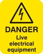 Electric warning sign