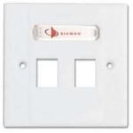 Siemon Cat 6 Double Face Plates with Module