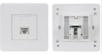 Siemon Cat 6 Single Face Plates with modules