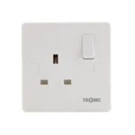 Tronic  1 Gang 1 Way Switch & Socket, TRK-5113