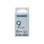 Casio 9mm Printer Tape Cartridge, KZ-9WE Label