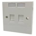 APKR Data Points Faceplate 2 Port White