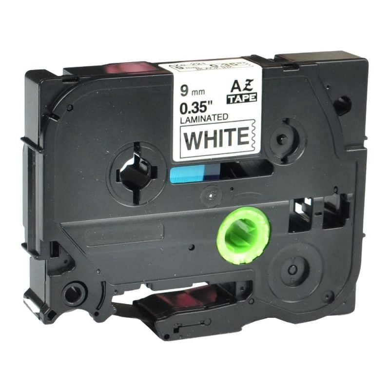 Brother TZe-221 9mm Black on White Label Printer tape