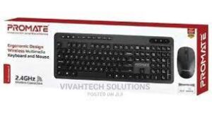 Promate Ergonomic Multimedia Wireless Keyboard & Mouse Combo (PROCOMBO-10)