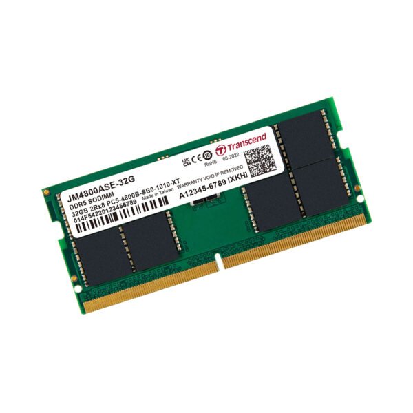 Transcend 32GB JM DDR5 4800 SO-DIMM 2Rx8 RAM