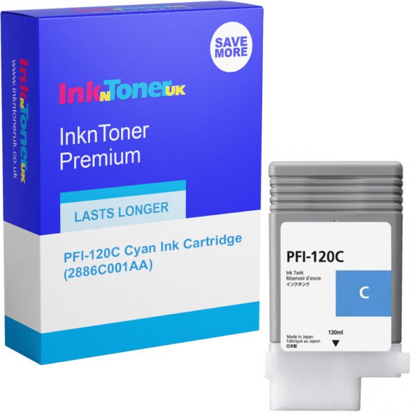 Canon PFI-120C (2886C001AA) Standard Yield Ink Cartridge (Cyan)