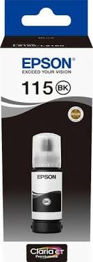 EPSON INK BOTTLE 115BK BLACK 70ML, C13T07C14A