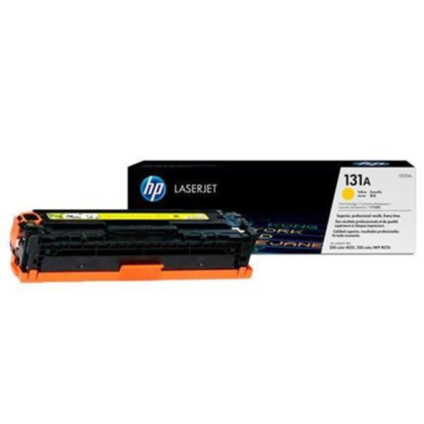 HP 131A Yellow Original LaserJet Toner Cartridge, CF212A