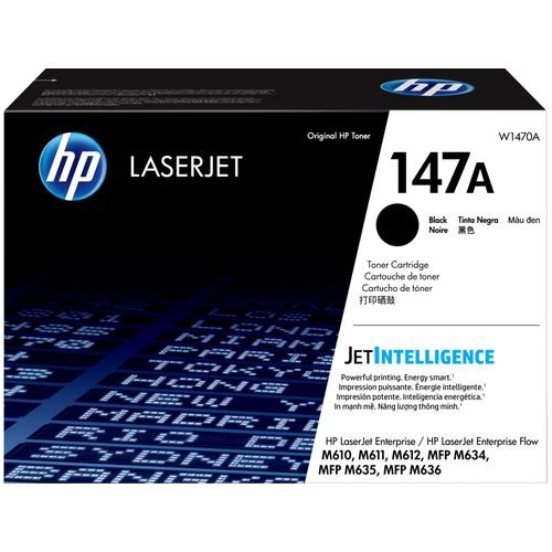 HP 147A Black Original LaserJet Toner Cartridge, W1470A