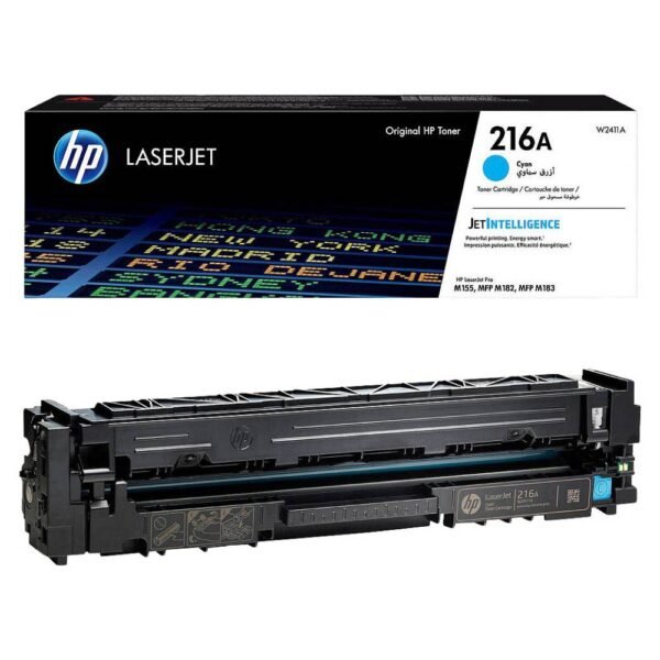 HP 216A Cyan Original LaserJet Toner Cartridge, W2411A