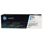 HP 312A Cyan Original LaserJet Toner Cartridge, CF381A