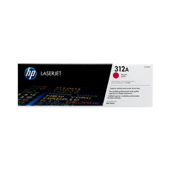HP 312A Magenta Original LaserJet Toner Cartridge, CF383A