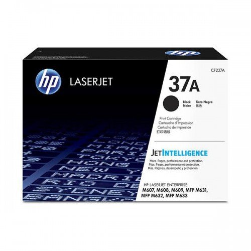 HP 37A Black Original LaserJet Toner Cartridge, CF237A