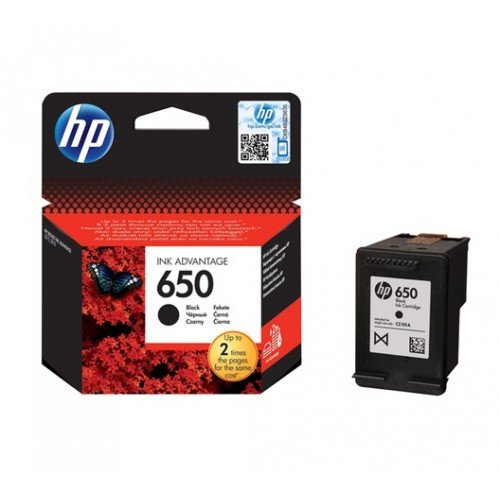 HP 650 Black Original Ink Advantage Cartridge(CZ101AE)