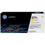 HP 651A Yellow Original LaserJet Toner Cartridge, CE342A
