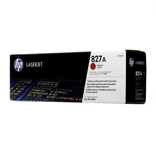HP 827A Cyan Original LaserJet Toner Cartridge, CF301A