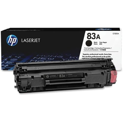 HP 83A Black Original LaserJet Toner Cartridge, CF283A