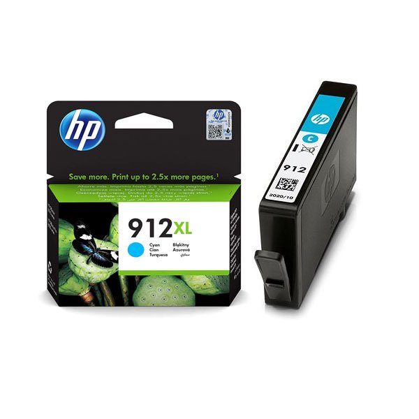HP 912XL High Yield Cyan Original Ink Cartridge (3YL81AE)