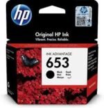 HP 653 Black Ink Cartridge, 3YM75AE