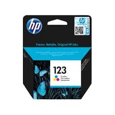 HP 123 Tri-color Original Ink Cartridge (F6V16AE)