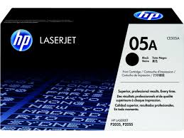 HP 05A Black Original LaserJet Toner Cartridge, CE505A