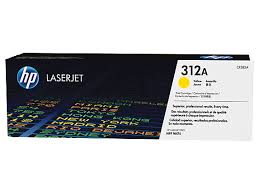 HP 312A Yellow Original LaserJet Toner Cartridge, CF382A