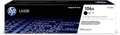 HP 106A Black Laser Toner Cartridge, W1106A (Cartridge)