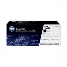 HP 12A Black Original LaserJet Toner Cartridges, Q2612A