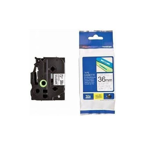 Brother TZe-SE4 Labelling Tape Cassette, Black on White, 18mm