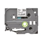 Brother Tape TZE-141 18mm Black on Clear