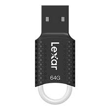 Lexar 64GB JumpDrive V40 USB 2.0 Flash Drive, Black