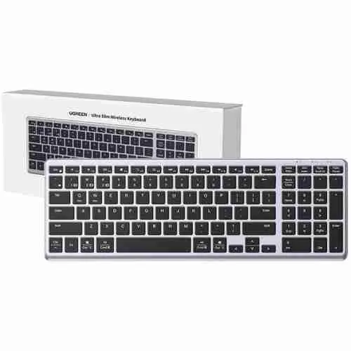 UGREEN Wireless Ultra Slim Wireless & Bluetooth Keyboard - KU005