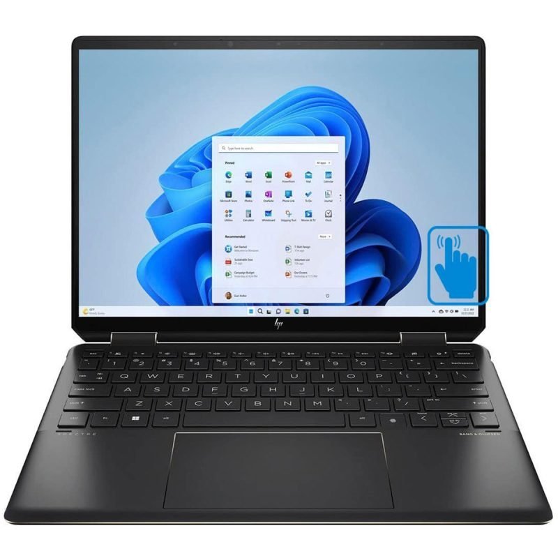 HP Spectre x360 2-in-1 14-eu0001nia, Intel Core Ultra 7 155H, 16GB RAM, 1TB M.2 SSD, Intel Arc Graphics, Windows 11 Home, 14"  Touch Screen Laptop- A23XKEA